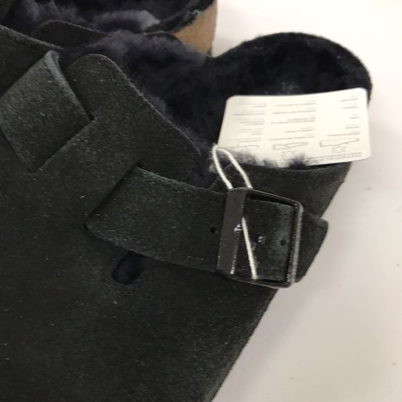 Birkenstock Boston Vl Shearling Black Womens  11 US - Picture 3 of 8